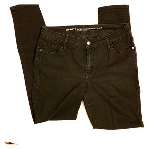 Mid Rise, Super Skinny Black Jeans